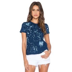 Monrow Tie Dye Indigo Tee.